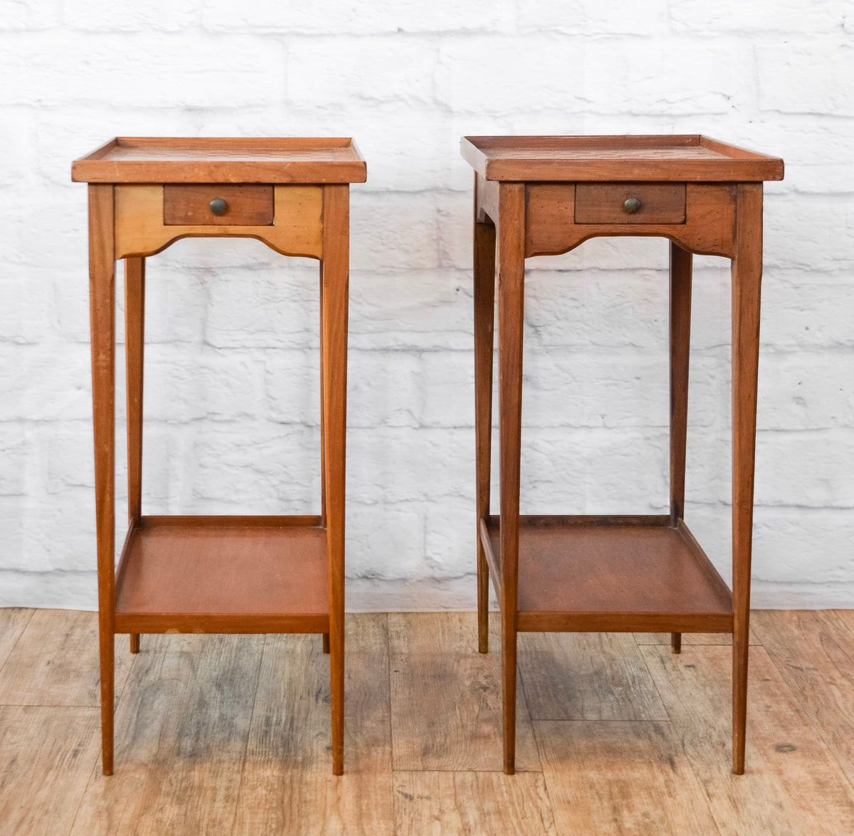 French Walnut Gaming Board Side Table