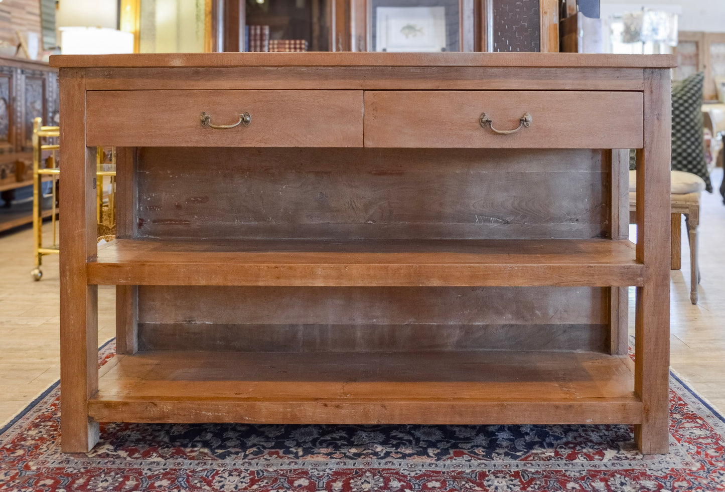 Rustic Reclaimed Wood Island