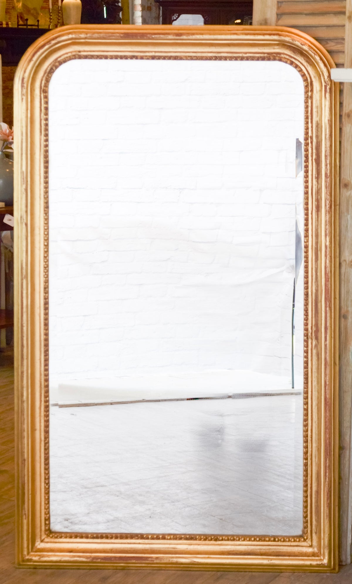 Louis Philippe Style Gilt Beveled Mirror