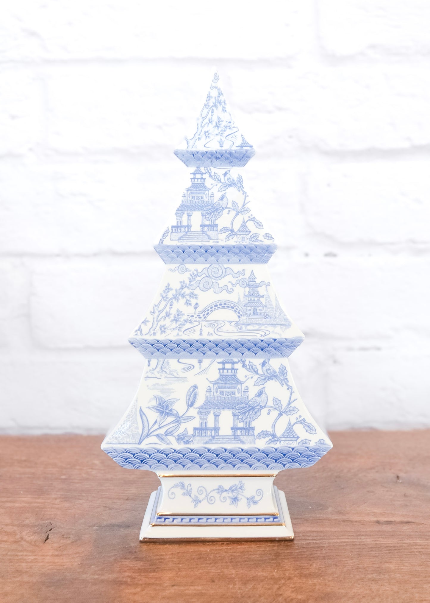 White & Blue Dolomite Christmas Tree