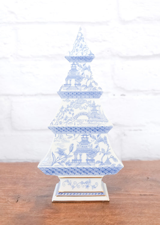 White & Blue Dolomite Christmas Tree