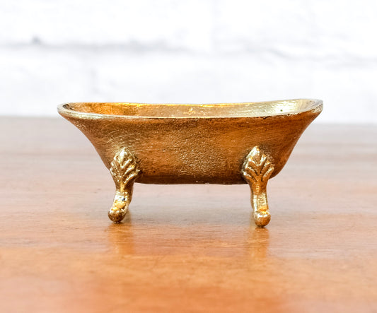 Antique Gold Bathtub Soapdish