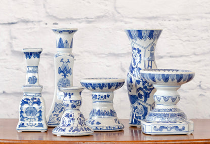 Classic Blue & White Candle Holder