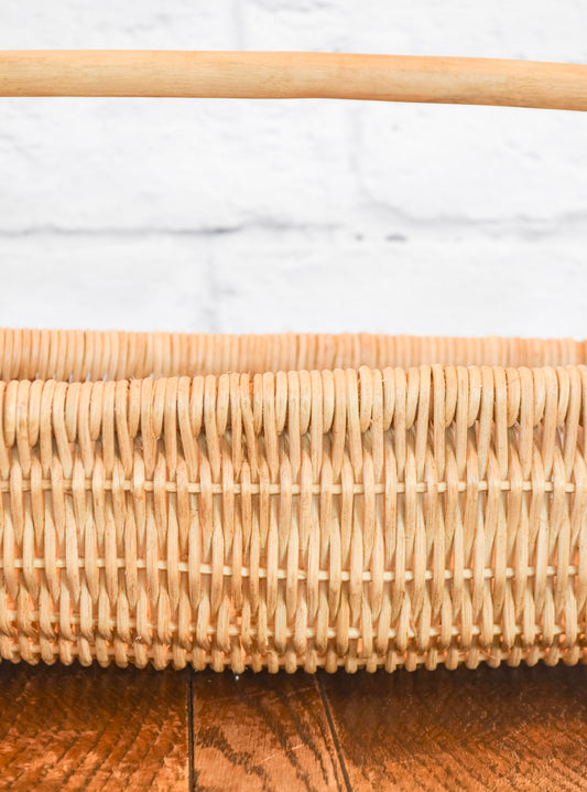 Ellie Handwoven Rattan Basket