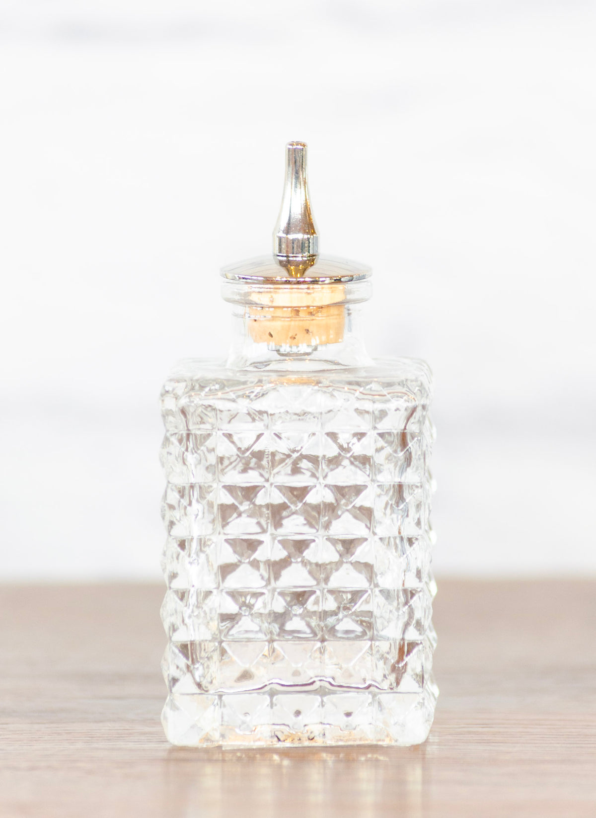 Pressed Glass Bitters Bottle