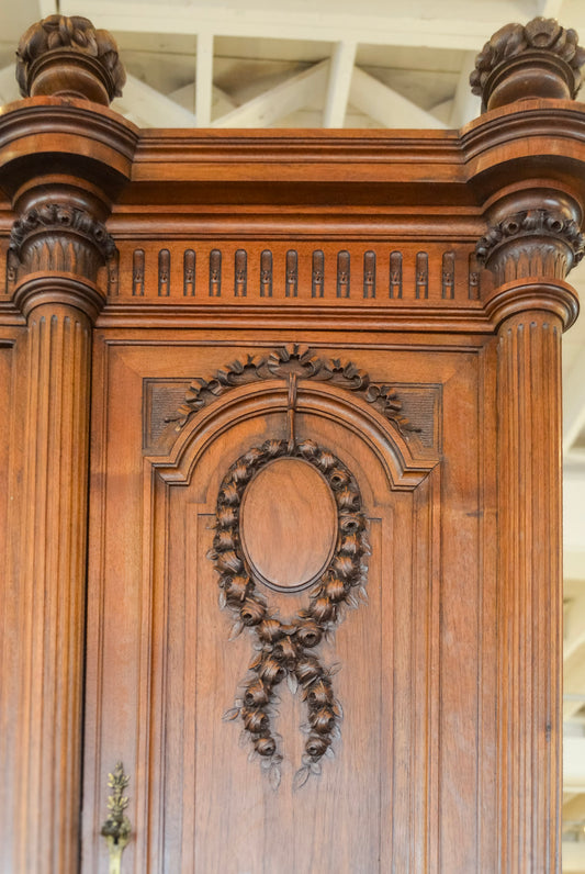 Grand Louis XVI Style Walnut Buffet