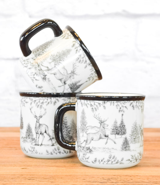 Winter Deer Ceramic Dinnerware Collection