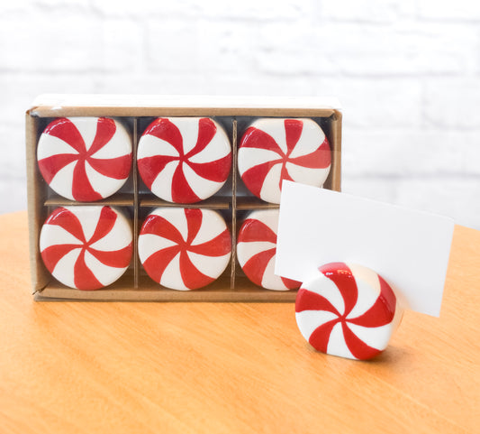 Holiday Peppermint Card / Photo Holder