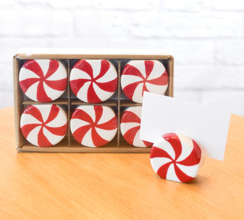 Holiday Peppermint Card / Photo Holder