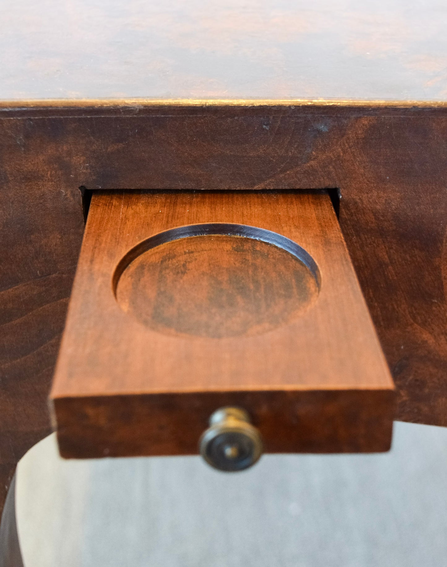 Louis XV Style Burl Wood Game Table