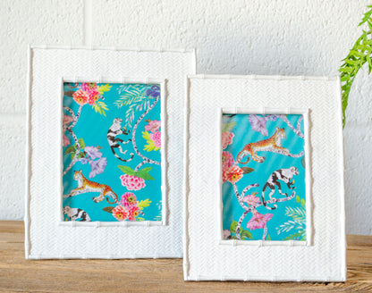 Modern White Bamboo Frame