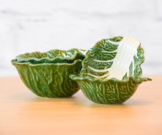 Set of 4 Cabbage Nesting Bowls