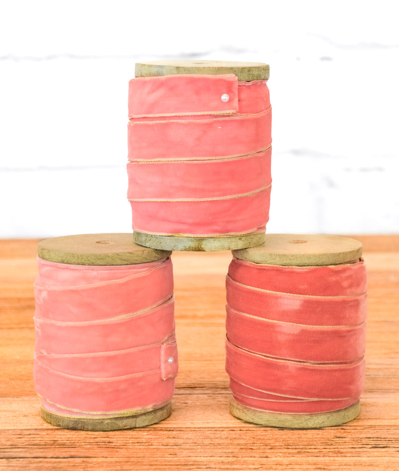 Shimmer Trim Velvet Ribbon