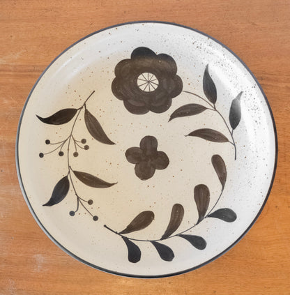 Hand-Painted Neutral Floral Stoneware Collection