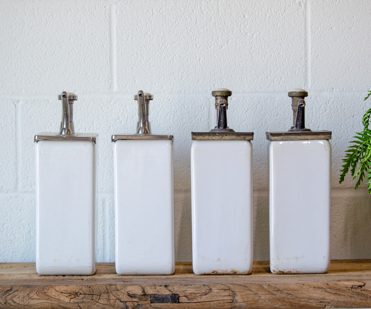 Vintage Ceramic Syrup Pump Dispenser