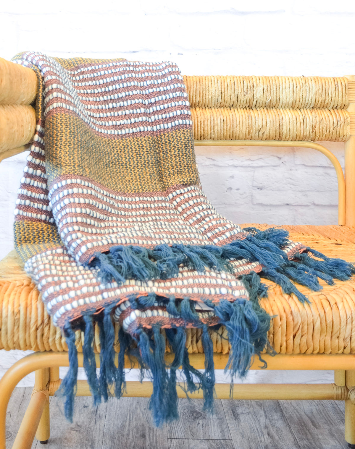 Marley Ochre Throw Blanket