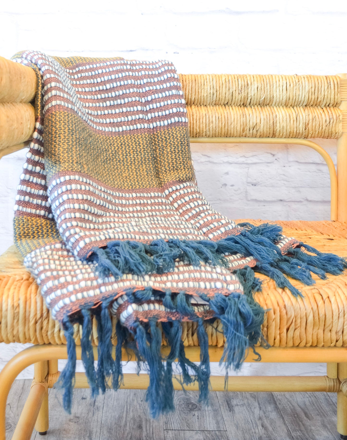 Marley Ochre Throw Blanket
