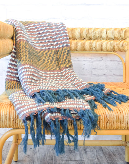 Marley Ochre Throw Blanket