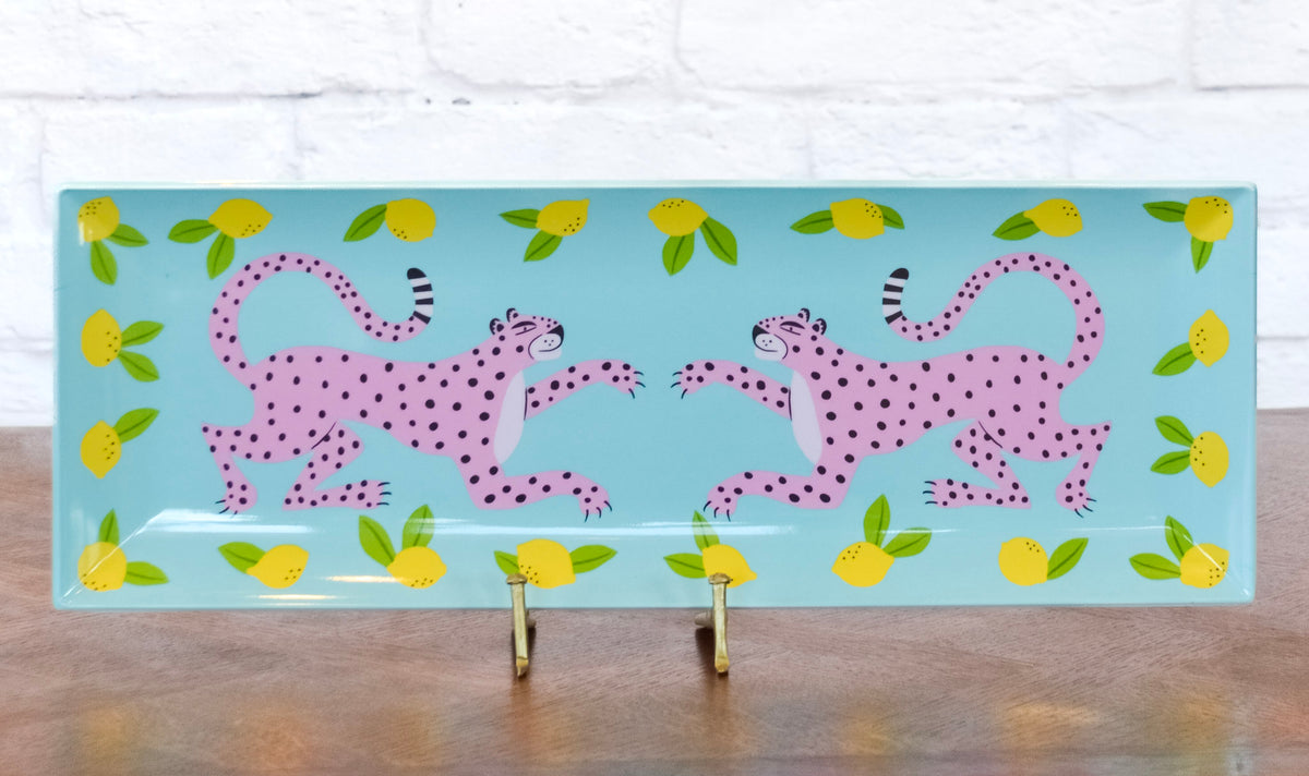 Leopards & Lemons Melamine Sandwich Tray
