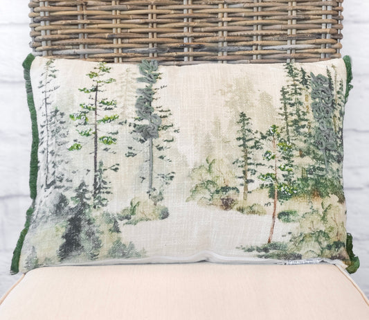 Winter Landscape Bolster Pillow