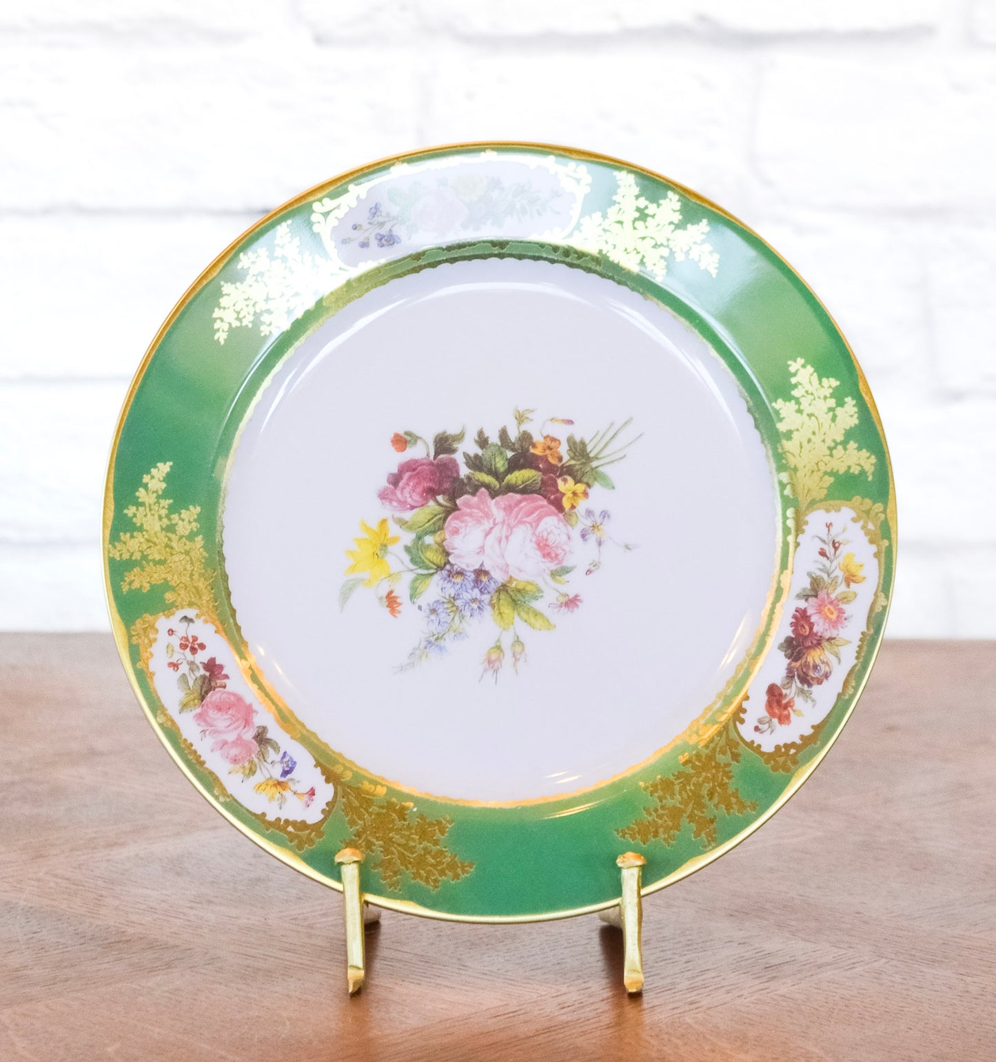 Sevres Green Tin Charger