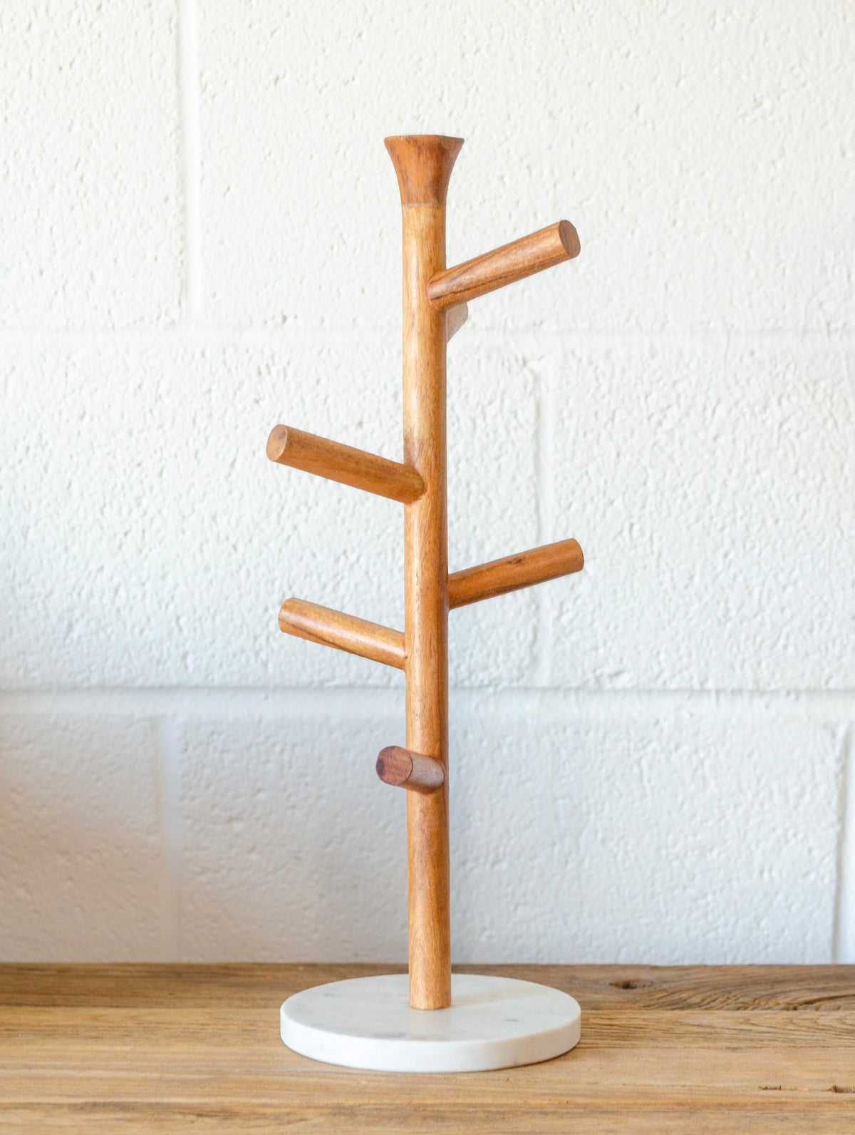 Branching Out Mango Wood Mug Rack