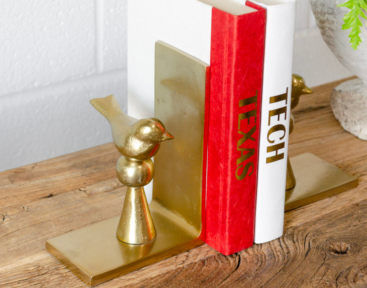 Goldfinch Abstract Bird Bookends