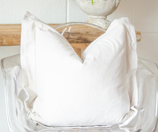 Hemstitch Throw Pillow