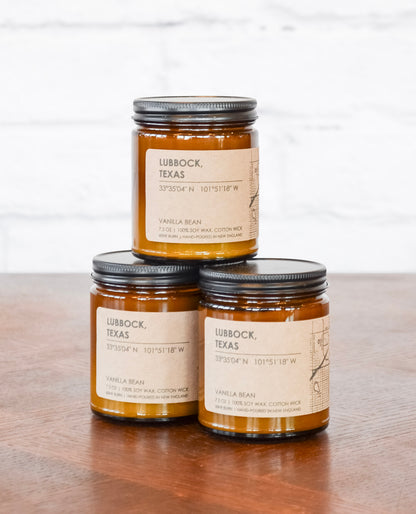 Lubbock Vanilla Bean Candle