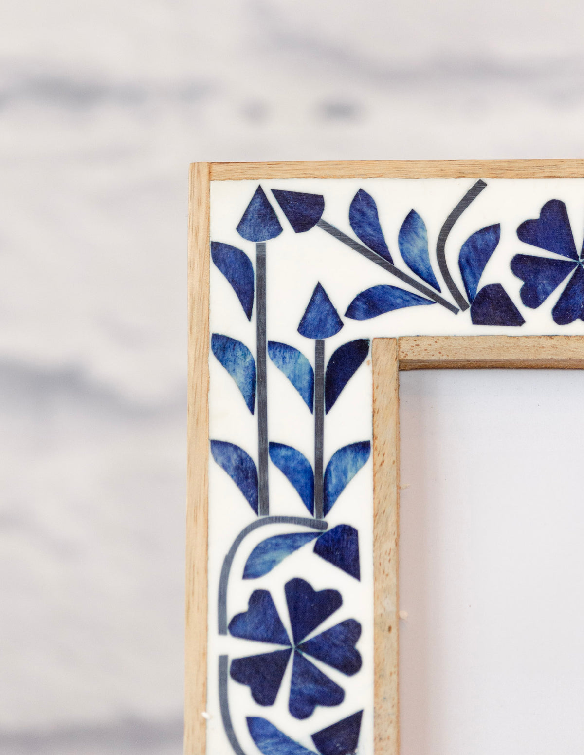 Belle Indigo Inlay Bone Frame