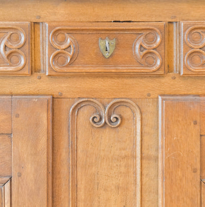 Louis XV Style Peg Constructed Oak Server