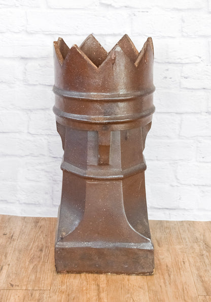 English Victorian Gothic Terracotta Chimney Pot