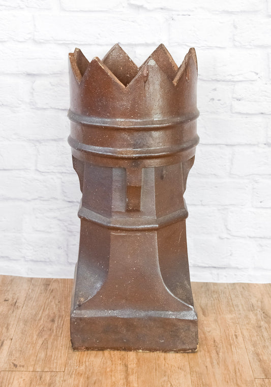 English Victorian Gothic Terracotta Chimney Pot