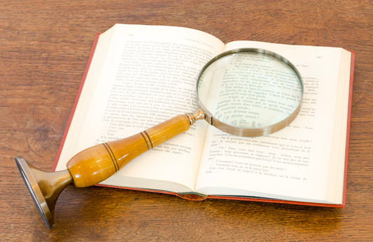 Curio Bone & Brass Magnifying Glass