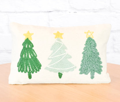 Mini Christmas Tree Lumbar Pillow