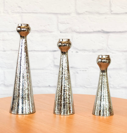 Hammered Taper Candle Holder