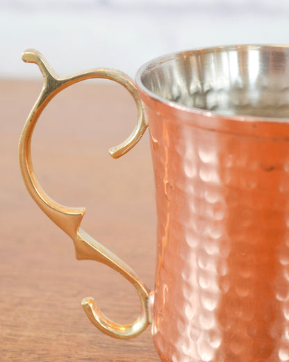 Copper Hammered Stainless Steel Mug