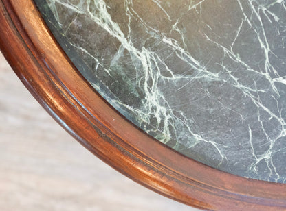 Mahogany Marble Top Ormolu Trimmed Salon Table