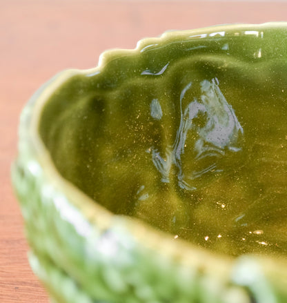 Ceramic Fern Leaf Bowl