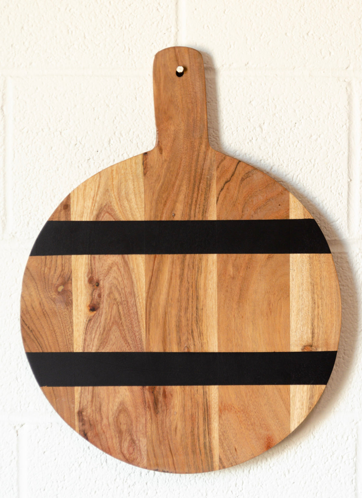 Round Striped Mango Wood Cutting / Cheese Board