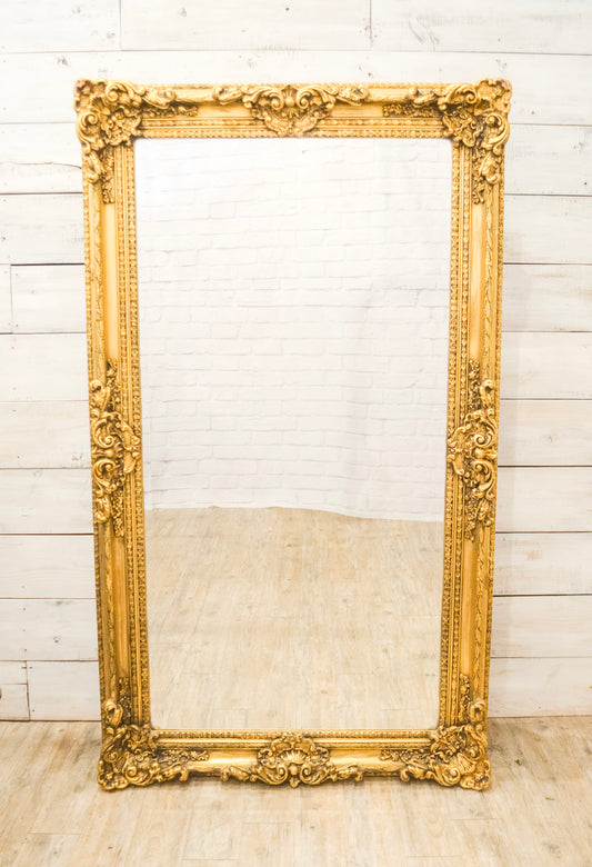 Louis XV Style Gilded Frame Beveled Mirror
