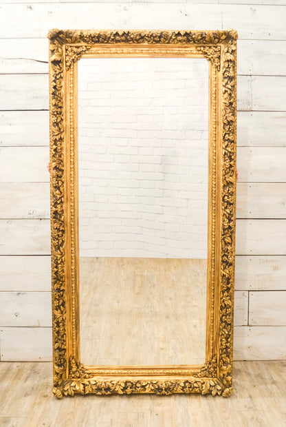 Louis XV Style Ornate Gilt Framed Beveled Mirror