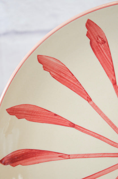 Set of Hand-Painted Stoneware Plates