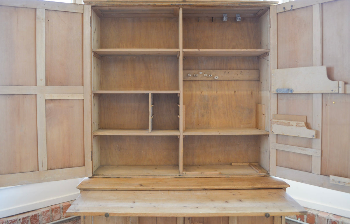 Rustic Pine Kitchen Cabinet