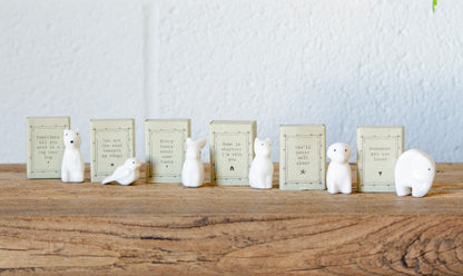Sweet Sentiments Porcelain Matchbox Animals