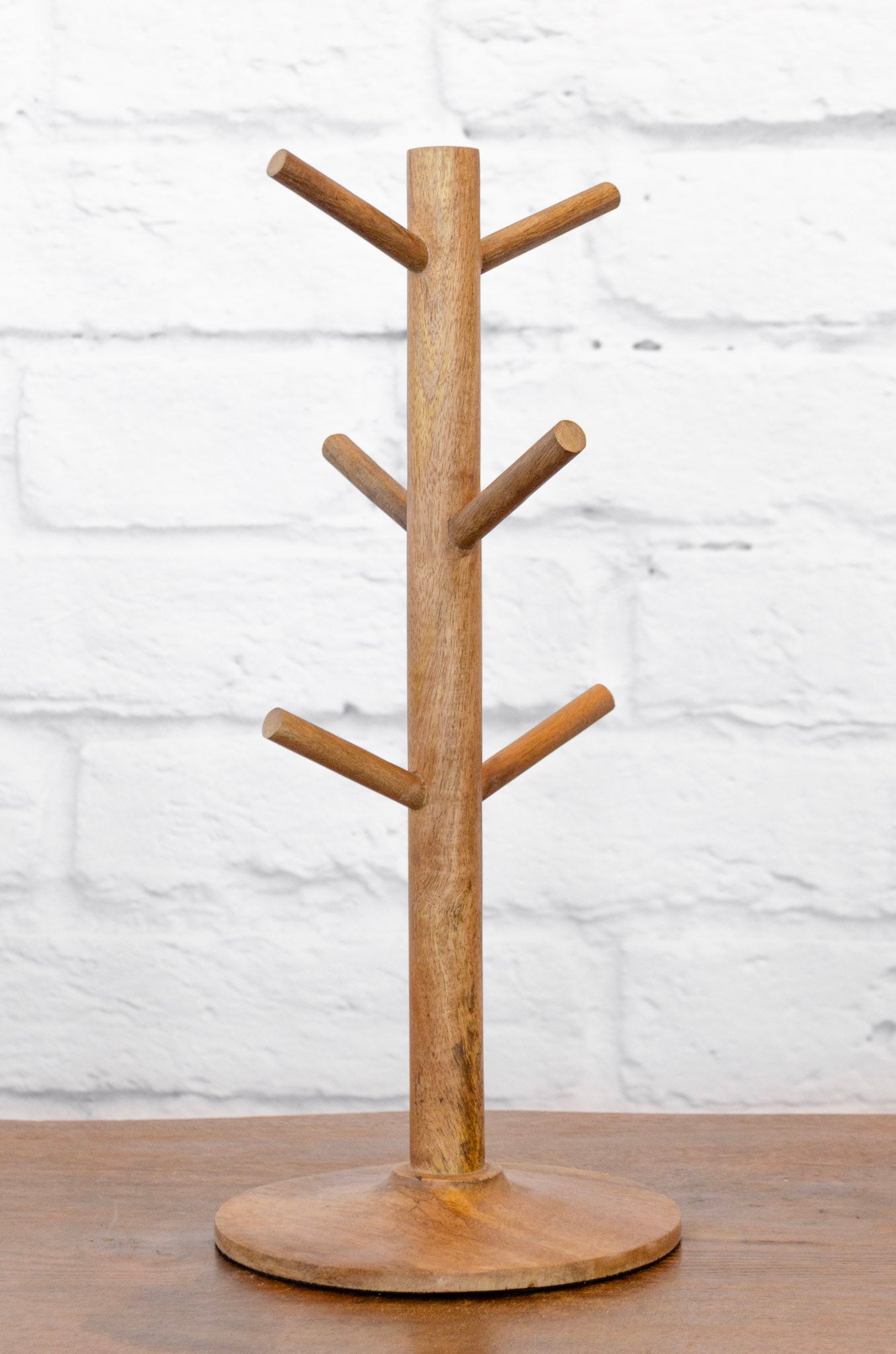 Natural Mango Wood Mug Stand