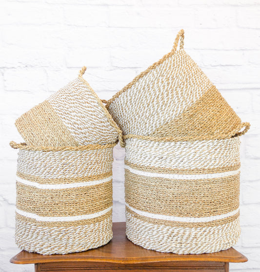 Round Woven Banana Leaf Basket