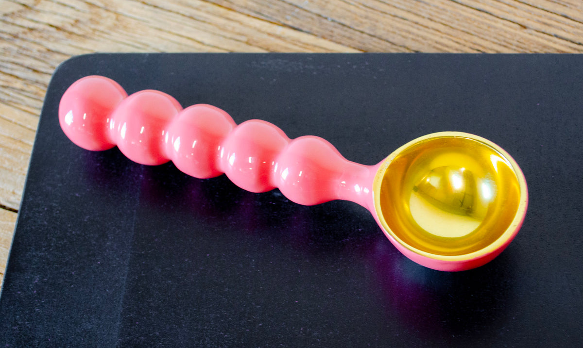 Pink Enameled Ice Cream Scoop