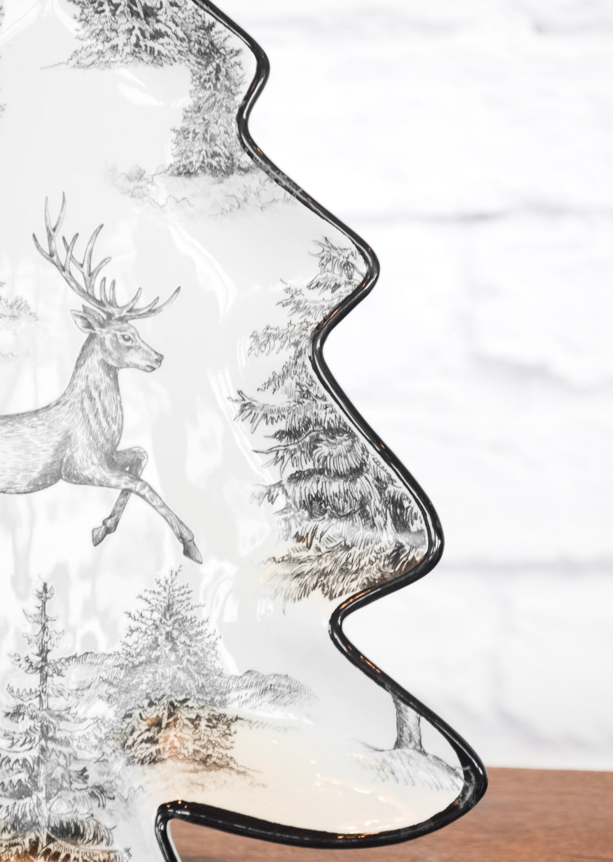 Winter Deer Ceramic Dinnerware Collection