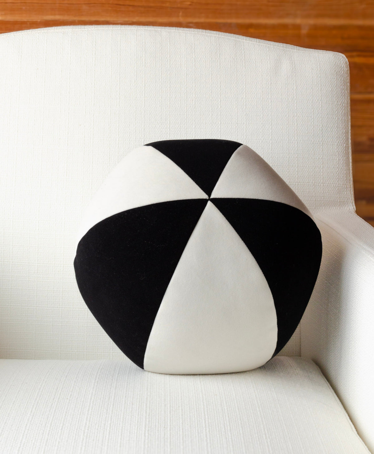 Bicolor Posh Ball Accent Pillow